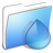 Aqua Smooth Folder Torrents Icon 48x48 png